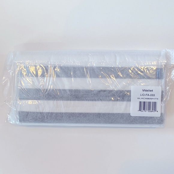 KUT FROM THE KLOTH Black and White Striped Wallet (Brand New, Factory Sealed) - Picture 4 of 4